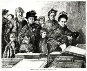 Handing Prints: Applicants for relief from the poor box 1887