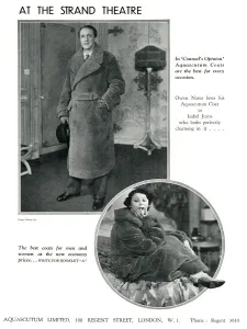 Endorsement Prints: Aquascutum advertisement with Owen Nares & Isabel Jeans