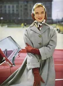 Wool Prints: Aquascutum coat, 1954