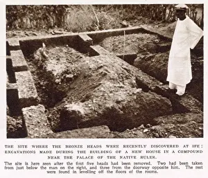 West Prints: The archaeological excavations which located a number of stunning bronze heads at Ife