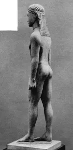 Statuary Prints: Archaic Greek art - the New York kouros, rear view