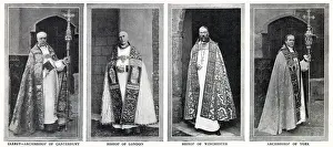 June Prints: Archbishops & Bishops Robes at Coronation of George V 1911
