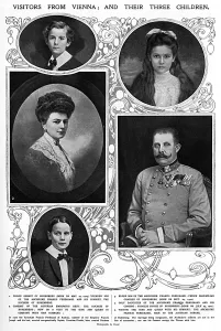Sophie Prints: Archduke Franz Ferdinand & family, visit to England, 1913