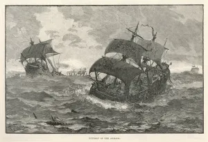 1588 Prints: Armada / Retreat of Fleet