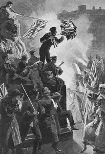 Celebrating Prints: Armistice celebrations in Trafalgar Square