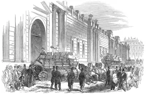 Transported Prints: Arrival of Californian gold and Mexican dollars at the Bank