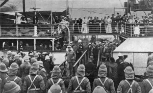 Roberts Prints: The arrival of Lord Roberts and Lord Kitchener at Cape Town