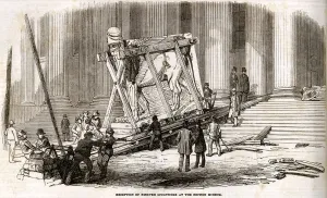 Museum Prints: Arrival of the Nineveh Sculptures at the British Museum 1852