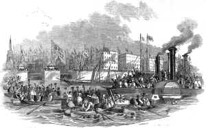 Cruise Prints: Arrival of the Royal Yacht in Liverpool
