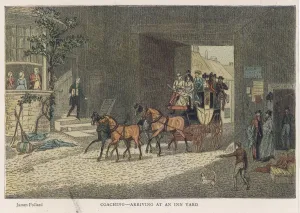 Inns Prints: ARRIVING AT AN INN