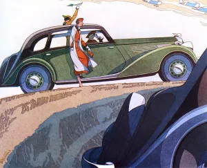 Art Deco Prints: Art deco motoring