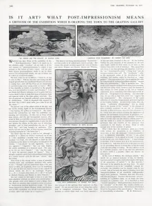 Grafton Prints: Is it Art? What Post-Impressionism Means