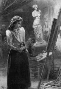 College Prints: The Art Student by A. Johnson