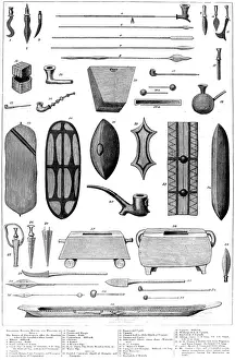 Morton Prints: Artefacts collected by H. M. Stanleys Anglo-American Expedit
