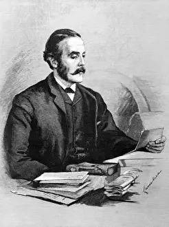 Drawn Prints: Arthur James Balfour, 1st Earl of Balfour, (1848-1930)