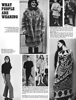Long Prints: An article entitled What People are Wearing which features a Chinese badger fur