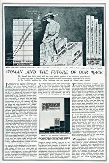 Numbers Prints: Article in The Graphic discussing the disparity in the population between numbers of men and women