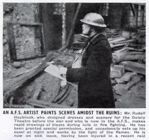 West Prints: Artist Paints Scenes Amidst the Ruins 1940
