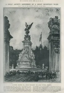 Monument Prints: Artists impression of the Queen Victoria Memorial