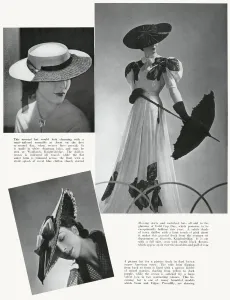 Millinery Prints: Ascot hats 1937