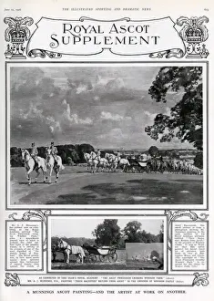 Park Prints: The Ascot Procession crossing Windsor Park - Alfred Munnings