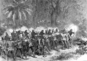 Central Prints: The Ashanti War (1873-74) The 42nd Highlanders in the front