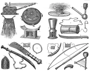 Human Prints: The Ashanti War (1873-74) - Ashanti implements and weapons