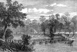 Central Prints: The Ashanti War (1873-74) The camp at Prah-su, 1874