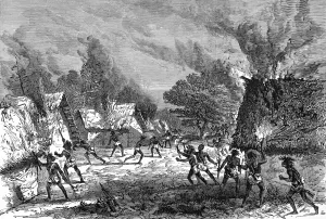 Fire Prints: The Ashanti War (1873-74) - Setting fire to a village