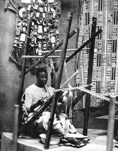 Pavilion Prints: An Ashanti weaving silk-cloth