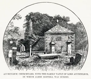 Grave Prints: Auchinleck churchyard, burial place of James Boswell