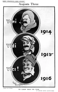 Optimism Prints: Augusts Three by Bruce Bairnsfather