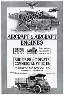 Aircraft Prints: Austin was a large, well-respected company producing cars, lorries and a range of engines