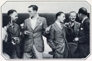 Captain Prints: The Australia Fliers at the Cinque Ports Flying Club, Lympne, Kent. Date: 1934