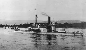 Austria Prints: Austrian Monitor Gunboat