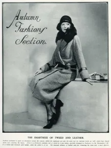 Tweed Prints: Autumn fashion for coats 1929