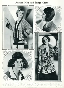 Posed Prints: Autumn hats and bridge coats 1929