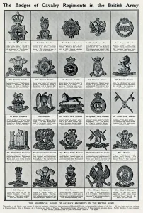 Medal Prints: The Badges of Cavalry Regimants in the British Army 1915