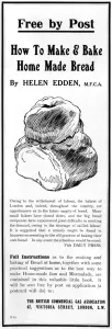 Commercial Prints: Baking your own bread, WW1