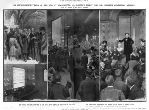 Election Prints: Balfours defeat and Churchills victory