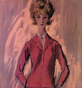 1964 Prints: Ballantyne cardigan and skirt - sixties woman
