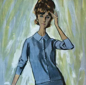 Sweater Prints: Ballantyne golfer sweater - sixties woman