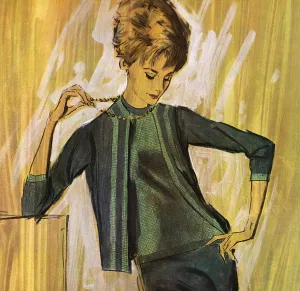 Piece Prints: Ballantyne knitted suit - sixties woman