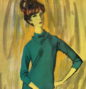 Sweater Prints: Ballantyne sweater and skirt - sixties woman