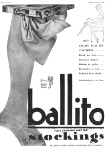 Legs Prints: Ballito stockings advertisement