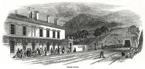 Railways Prints: Bangor station 1848