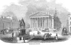1844 Prints: The Bank of England and the Royal Exchange, London, 1844