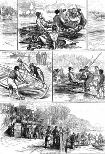Bank Prints: Bank Holiday on the River Thames, 1877