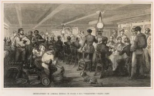 Lamps Prints: Banquet aboard H. M.s Wellington