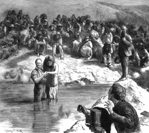 Christianity Prints: Baptising Natives